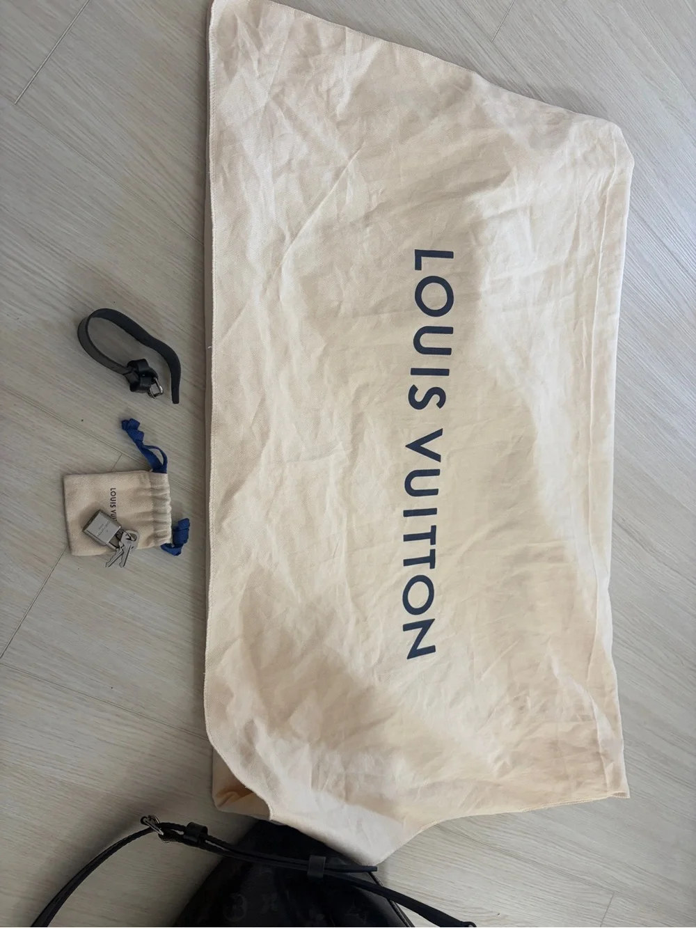 Louis Vuitton Black Monogram Eclipse Duffel Bag